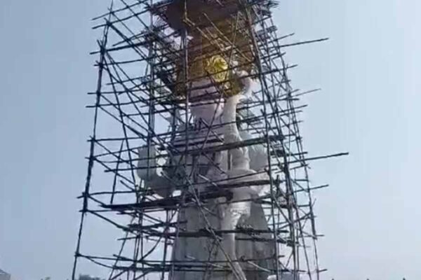 भगवान राम की 51 फुट ऊंची प्रतिमा का निर्माण कार्य लगभग पूरा, सीएम योगी कर सकते हैं अनावरण