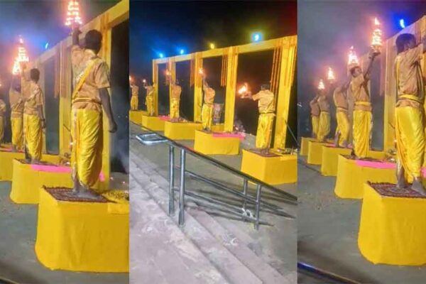 प्रथम वार्षिकोत्सव का विराट आयोजन, बिहार-छपरा में हरिहर क्षेत्र की पुण्य भूमि पर त्रिवेणी महाआरती