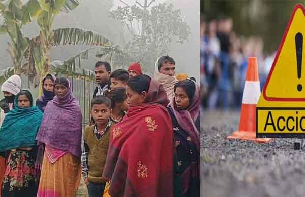 कोहरे के कारण हादसे में दो युवकों की मौत, बिहार-वैशाली में सड़क किनारे चारदीवारी से टकराई बाइक