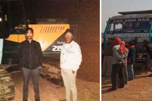 खनिज और राजस्व विभाग की कारवाई, छत्तीसगढ़-महासमुंद में चैन माउंटेन मशीन और हाईवा जब्त