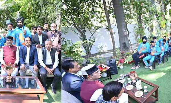 मंत्री सारंग ने किया नेशनल गेम्स में मध्यप्रदेश के पदक विजेता खिलाड़ियों से संवाद