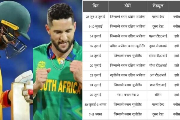 न्यूजीलैंड, साउथ अफ्रीका और जिम्बाब्वे के बीच खेली जाएगी T20 Tri Series 2025, टाईमटेबल जारी