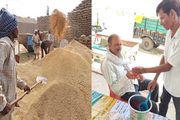 ग्वालियर के सभी गेहूं खरीदी केंद्रों पर शीतल पेय पदार्थ भी किसानों को उपलब्ध कराए जा रहे