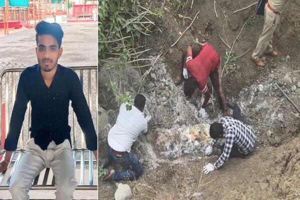 आशिक ने अपनी प्रेमिका के भाई की हत्या कर लाश तालाब के किनारे गड्ढा कर गाढ़ दी, अब पहुंचाया जेल