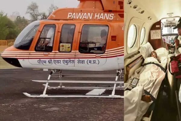 भोपाल की बच्ची को गंभीर बीमारी में एयर एम्बुलेंस से गुड़गांव रेफर – जान बचाने के लिए PM श्री एयर एम्बुलेंस सेवा बनी संजीवनी