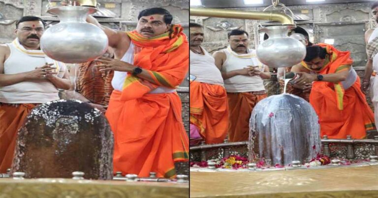 परंपरागत महाकाल गेर का ध्वज पूजन, मुख्यमंत्री ने किया भगवान महाकाल का प्रणाम