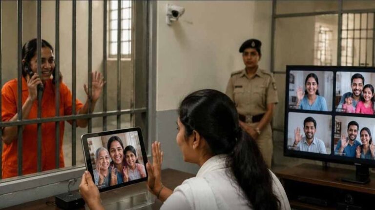 महिला कैदी ने वीडियो कॉल पर देखे अपने परिजन, रायपुर जेल में भावनाओं की बाढ़